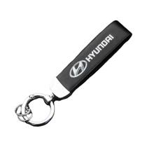 Hyundai Elantra Kona I10 I20 I30 Ix25 Ix35 Tucson N Line Metal Couro Emblema De Chaveiro De Carro