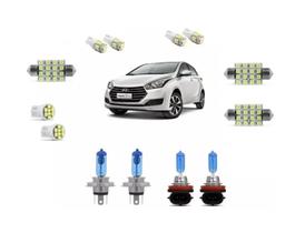 Hyundai Hb20 2013/2019 Kit Lampada + Farol + Milha E Leds