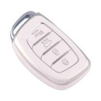 Hyundai Tucson Santa Fe Elantra Creta Ix35 Ix45 I10 I30 I40 3 4 Botões TPU Capa De Chave Inteligente