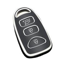 Hyundai Tucson Santa Fe I10 IX25 TPU Capa Para Chave Remota De Carro Com 3 Botões Suporte Para