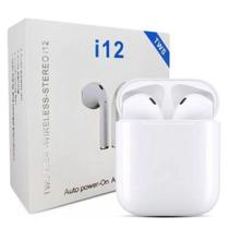 i12 TWS Bluetooth V5.0 Earbuds Binaural Chamada - 3D White