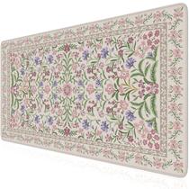 iCasso Alfombrilla Grande para Escritorio 90x40cm con Bordes Cosidos Antideslizantes