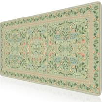 iCasso Tapete Grande para Escritorio 90x40 cm Antideslizante Verde Claro