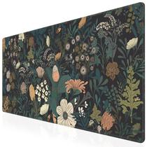 iCasso XXL Alfombrilla de Escritorio 90x40 cm Floral Antideslizante