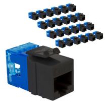 ICC Cat5e Keystone Jack 180 Punch Down, pacote com 25 unidades, preto ICC Cat5e Keystone Jack 180 Punch Down, pacote com 25 unidades, preto