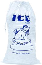 Ice Bags Infinite Pack, pacote de 100, 4,54 kg com cordão Ice Bags Infinite Pack, pacote de 100, 4,54 kg com cordão