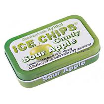 Ice Chips Candy Sour Apple 1,76 oz por Ice Chips Candy (pacote com 4)