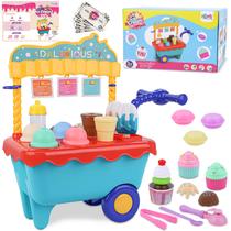 Ice Cream Cart Toys Gifts2U para crianças com 45 unidades de 3 a 6 anos Ice Cream Cart Toys Gifts2U para crianças com 45 unidades de 3 a 6 anos