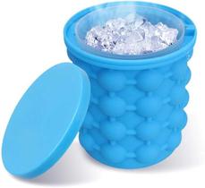 Ice Cube Maker Genie Forma De Gelo Balde Silicone