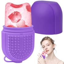 Ice Mold QiQamole para massagem facial e ocular Silicone Purple