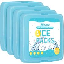 Ice Packs MIYCOO, pacote com 4 unidades, acessório de refrigeração fino e reutilizável Ice Packs MIYCOO, pacote com 4 unidades, acessório de refrigeração fino e reutilizável
