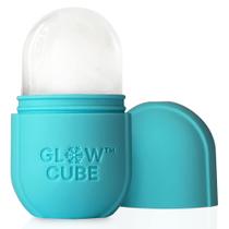 Ice Roller Glow Cube para rosto, olhos e pescoço - azul pastel