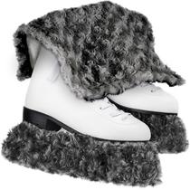 Ice Skate Blade Covers, redondo, engraçado, presente de inverno, cinza para crianças Ice Skate Blade Covers, redondo, engraçado, presente de inverno, cinza para crianças