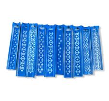 Icensario Artesanal Canoa Feito em Bambu Azul Escuro com Prata Icensario Artesanal Canoa Feito em Bambu Azul Escuro com Prata
