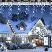 Icicle Lights Brightown Cluster 1020 LED 10m, branco ao ar livre Icicle Lights Brightown Cluster 1020 LED 10m, branco ao ar livre