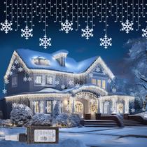 Icicle Lights Minetom Snowflake 20m 200 LED com temporizador de 8 modos