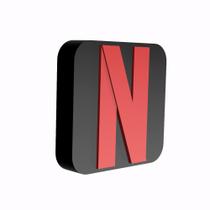 Ícone Netflix Para Decoração De Mesa 10x10 Cm GeeK 3d Color