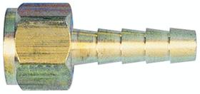 ID de mangueira de latão Tru-Flate 21-323 1/4", encaixe giratório feminino