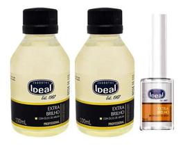 Ideal Extra Brilho Argan 9ml + 2 Refil 100ml Secagem Ultra Rápida