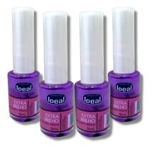 Ideal Extra Brilho Roxinho Secagem Rápida 9ml (Kit c/4 Unidades) - IDEAL COSMÉTICOS