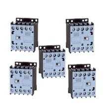 Ideal para Circuitos: Kit com 5 Mini Contatores Weg CWCA0-40 10A 24VCC! Ideal para Circuitos: Kit com 5 Mini Contatores Weg CWCA0-40 10A 24VCC!