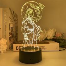 Identidades de luz noturna Lunars Phases 3D LED com mudança de cor