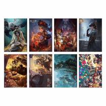 Identidades de pôster versus arte de anime 42 x 29 cm, papel 8 unidades/lote