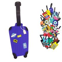 Identificador De Mala De Viagem Tag de Bagagem Avião Férias Etiqueta Silicone Premium