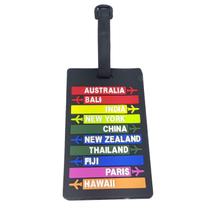 Identificador De Mala De Viagem Tag de Bagagem Avião Férias Etiqueta Silicone Premium