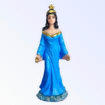 Iemanjá Azul Escultura em Resina 7 cm + Presente