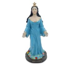Iemanjá Estátua Yemanjá Sereia do Mar Orixá Resina Azul 15cm