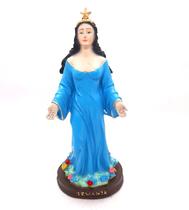 Iemanjá Orixá Estátua Imagem Rainha Mar Resina 15 cm