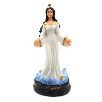 Iemanjá Orixá Estátua Imagem Rainha Mar Resina Branca 15 cm Iemanjá Orixá Estátua Imagem Rainha Mar Resina Branca 15 cm