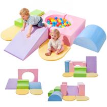 IFNOW Brinquedos de Escalada para Bebês e Crianças Pequenas Conjunto de Brinquedos de Espuma Macia com 7 Peças IFNOW Brinquedos de Escalada para Bebês e Crianças Pequenas Conjunto de Brinquedos de Espuma Macia com 7 Peças