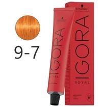 Igora Royal 9.7 Louro Extra Claro Cobre Cobertura de Cabelos Brancos Schwarzkopf Professional 60ml Igora Royal 9.7 Louro Extra Claro Cobre Cobertura de Cabelos Brancos Schwarzkopf Professional 60ml