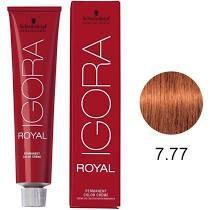 Igora Royal Tintura Louro Médio Cobre Extra 7-77 Igora Royal Tintura Louro Médio Cobre Extra 7-77