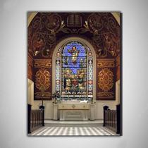 Igreja Catolica branca Quadro Religioso MDF 30x20cm Igreja Catolica branca Quadro Religioso MDF 30x20cm