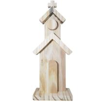 Igreja Modelo 3 30X11X5CM - Madeira de Pinus - Peça Decorativa Igreja Modelo 3 30X11X5CM - Madeira de Pinus - Peça Decorativa