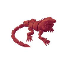 Iguana Articulada Flexível Brinquedo Decorativo Realista -