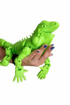 Iguana Articulada Flexível Grande Decoração Presente Iguana Articulada Flexível Grande Decoração Presente