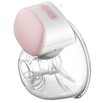 IKARE Wearable Double Breast Pump Hands Free, Bomba de amamentação elétrica portátil sem dor com 3 modos e 10 níveis, bomba de leite recarregável para viagem e casa, flange de 24 mm / 28 mm, Super silencioso (rosa)