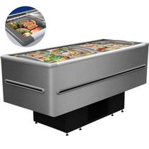 Ilha de Congelados Inox 568L Fricon ICED568 Freezer Dupla Ação Ilha de Congelados Inox 568L Fricon ICED568 Freezer Dupla Ação