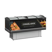 Ilha De Congelados Plus Gesv-190c Preto Vidro Curvo 127V - Gelopar Ilha De Congelados Plus Gesv-190c Preto Vidro Curvo 127V - Gelopar