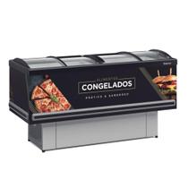 Ilha De Congelados Plus Gesv-190c Preto Vidro Curvo 220V - Gelopar Ilha De Congelados Plus Gesv-190c Preto Vidro Curvo 220V - Gelopar
