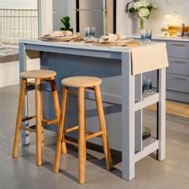 Ilha Gourmet Marselha Cabecasa Madeiraoriginals Azul Sereno/Branco