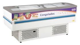 Ilha para congelados 2 metros vidro curvo-frilux Ilha para congelados 2 metros vidro curvo-frilux