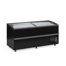 Ilha para Congelados Expositor Tampa Retratil 1,87m GISM-190 PR Preta 127-220V - Gelopar Ilha para Congelados Expositor Tampa Retratil 1,87m GISM-190 PR Preta 127-220V - Gelopar