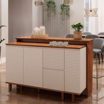 Ilha para Cozinha Modulada Com Bancada e 2 Balcões CM0086 Linha Auris Genialflex