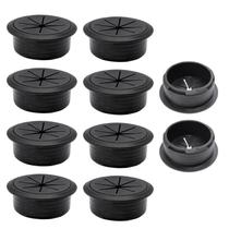Ilhó de mesa EASYEAH, 10 peças, organizador de cabos de plástico ABS de 50 mm Ilhó de mesa EASYEAH, 10 peças, organizador de cabos de plástico ABS de 50 mm