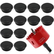 Ilhó de mesa KITANIS 60 mm, borracha de silicone preta, 13 peças